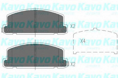 KAVO PARTS kbp3506 -  Комплект тормозных колодок, дисковый тормоз